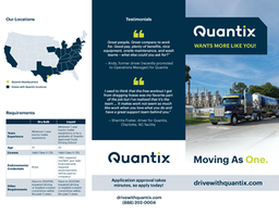 [QTX-DRIRECBROCH] DRIVER RECRUITING BROCHURES - Moving As One