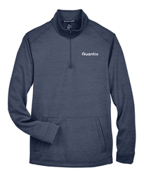 Devon &amp; Jones Men's Newbury Mélange Fleece Quarter-Zip